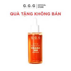 Booster Nấm Chaga 2.0 hỗ trợ làm dịu da và cấp ẩm chuyên sâu G.G.G Booster Chaga 50ml