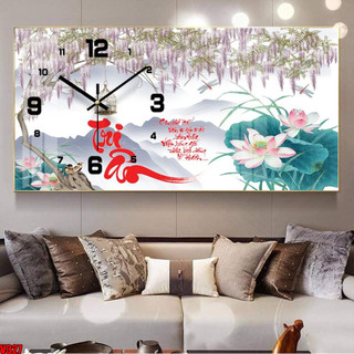 [TRANH THƯ PHÁP TRI ÂN THẦY CÔ] Tranh Đồng Hồ Tráng Gương Bo Viền Cao Cấp - Tranh Tri Ân - Quà Tặng Cho Thầy Cô Giáo