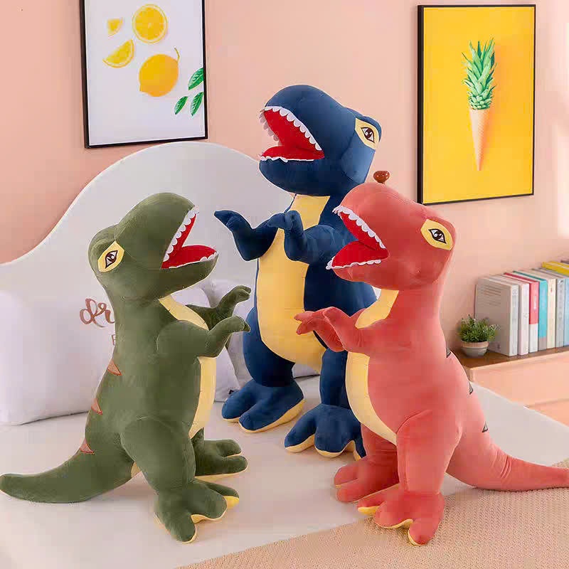 Gấu Bông T-Rex Đáng Yêu Khủng Long Nhồi Bông Cao Cấp Cho Trẻ Em Mềm Mại