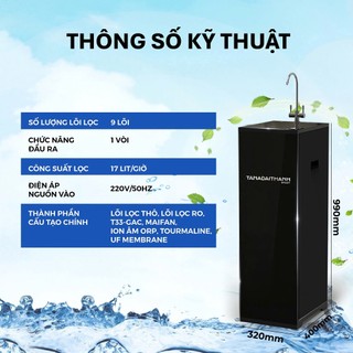 [GIAO LẮP TQ] Máy lọc nước RO Tân Á Đại Thành Smart 9 Lõi - Chính hãng, Bảo Hành 12 Tháng