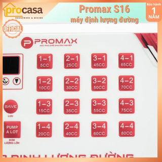 Máy định lượng đường 1 ngăn Promax S16 - 16 mức - 8.5 lít - Dễ cài đặt với 1 nút bấm