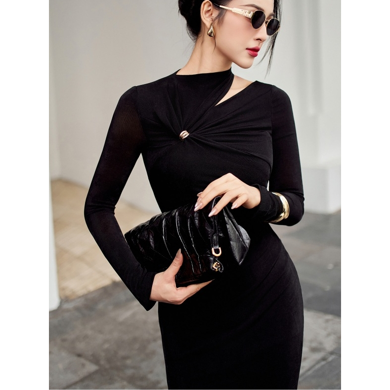 Đầm ôm body nữ ELLA DORA dáng dài thiết kế Cut-Out ôm sát form thanh lịch [D211]
