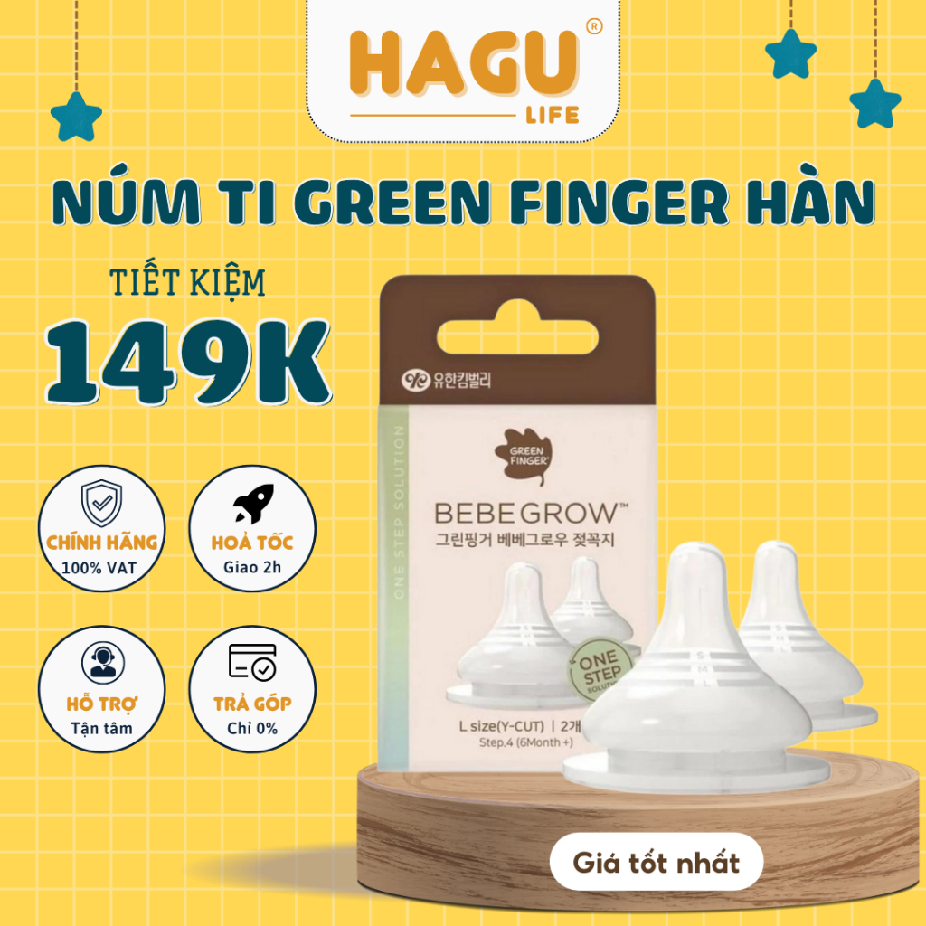 Núm ti Green Finger Hàn Quốc chính hãng đủ size S/M/L/LL/LLL [Lắp vừa ...