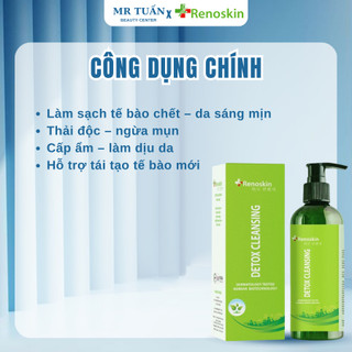 Tẩy Tế Bào Chết Sinh Học Detox Scrub Renoskin Hàn Quốc Giúp Làm Sạch Sâu Giúp Làn Da Sáng Mịn, Ngừa Mụn