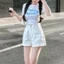 Quần Short Jean Nữ Xanh Than MIAA Quần Đùi Bò Ngắn Cạp Cao Ôm Eo Nâng Mông Hack Dáng QS09