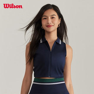 Wilson Riverside Cropped Sleeveless Polo Áo Polo Thể Thao Không Tay Nữ WW00207411