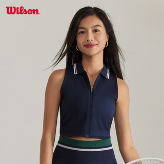 Wilson Riverside Cropped Sleeveless Polo Áo Polo Thể Thao Không Tay Nữ WW00207411