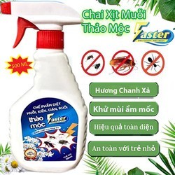 Chai Xịt Đuổi Muỗi, Côn Trùng Thảo Mộc FA⚡️TER 500ml Mùi Hương Dễ Chịu Xuất Xứ Thảo Mộc - Xua Đuổi Ruồi, Muỗi, Gián