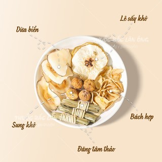 Canh lê khô dừa biển, set canh dưỡng sinh nhuận phế, gói canh phù hợp mọi lứa tuổi - Lãn Ông