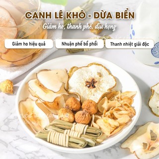 Canh lê khô dừa biển, set canh dưỡng sinh nhuận phế, gói canh phù hợp mọi lứa tuổi - Lãn Ông