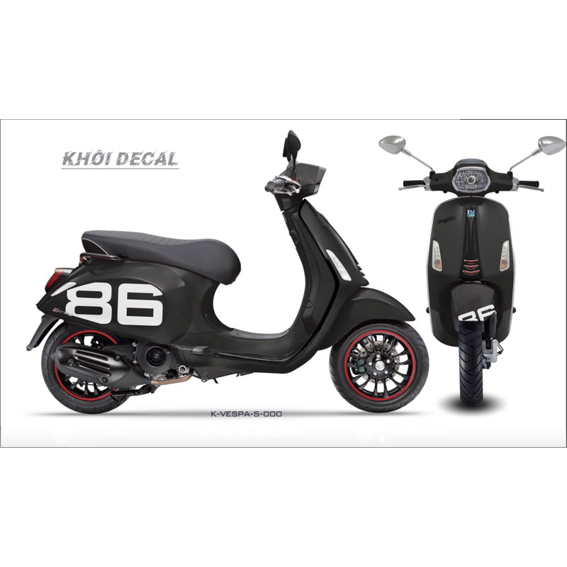 Tem Vespa số 66,86,21,12 và 11