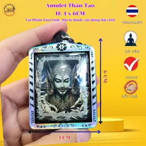 Mặt Dây Chuyền Tao Wen Khung Nhựa – Kích Thước 4x6cm, Phong Cách Riêng