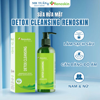 Sữa Rửa Mặt Detox Cleansing Renoskin Hàn Quốc Chiết Xuất Thảo Dược Thiên Nhiên Cho Làn Da Sạch Khuẩn Và Tươi Mới