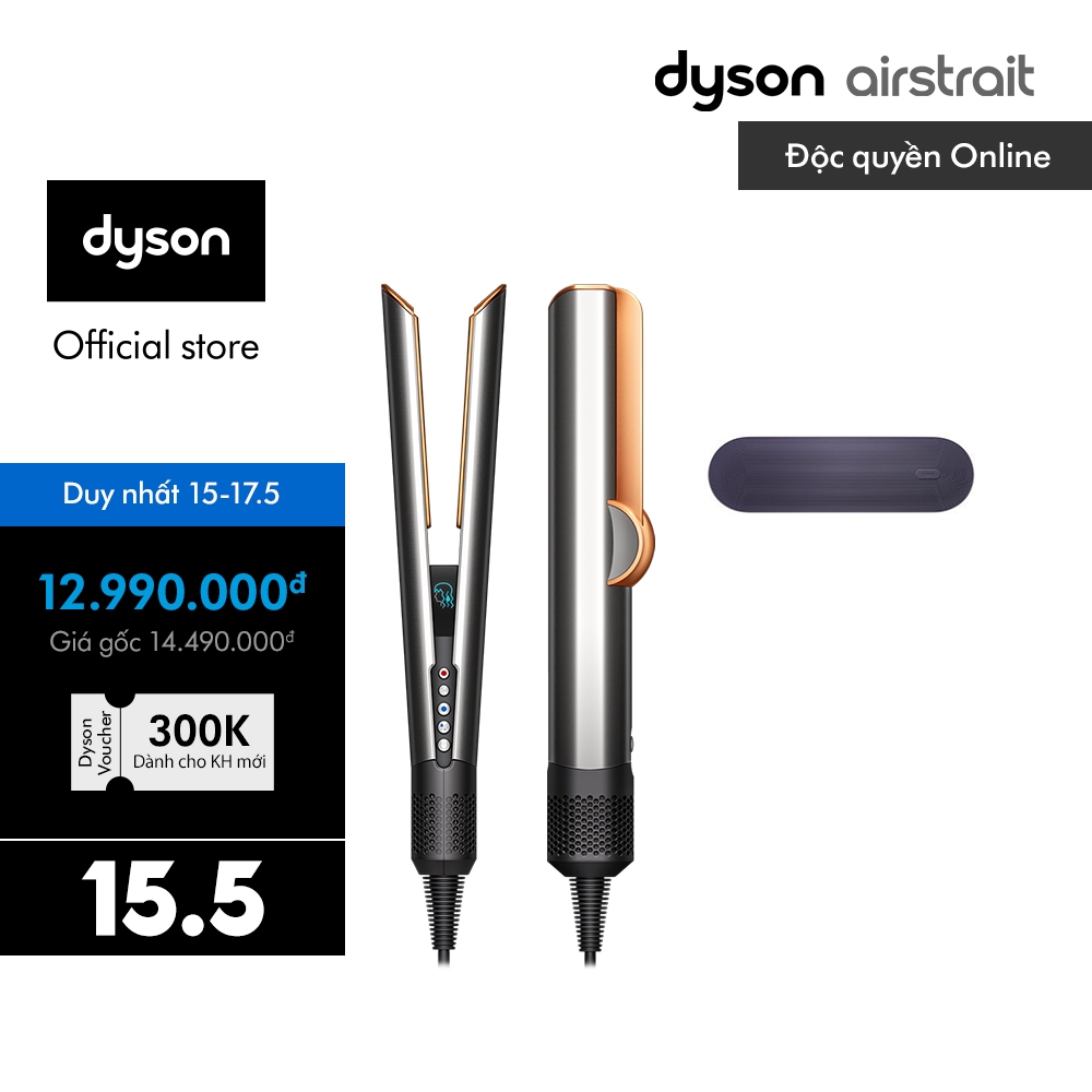 Ảnh Máy sấy duỗi tóc Dyson Airstrait ™ HT01 (Xám Vàng Đồng) 1
