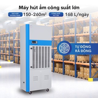 Máy Hút Ẩm Công Nghiệp FUJIHAIA DH168BG – Công Suất Lớn, Dùng Điện 1 Pha, Hút Ẩm Cho Không Gian Rộng