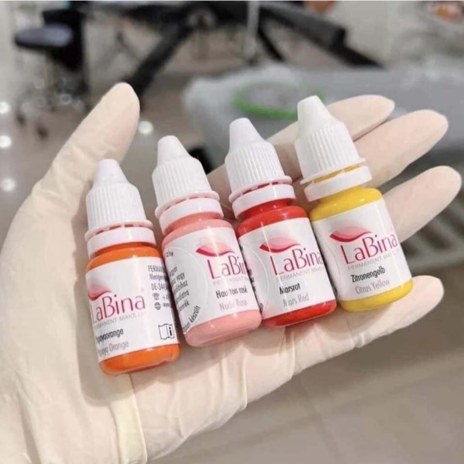 Mực Hữu Cơ LABINA Chính Hãng Đức – Chuyên Dùng Phun Xăm Thẩm Mỹ, Lên Màu Chuẩn, Bám Màu Lâu