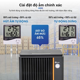 Máy Hút Ẩm Công Nghiệp FUJIHAIA DH138B - màn hình LED hiện đại , dễ quan sát - hút ẩm không gian lớn