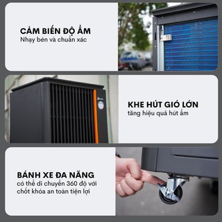 Máy Hút Ẩm Công Nghiệp FUJIHAIA DH138B - màn hình LED hiện đại , dễ quan sát - hút ẩm không gian lớn