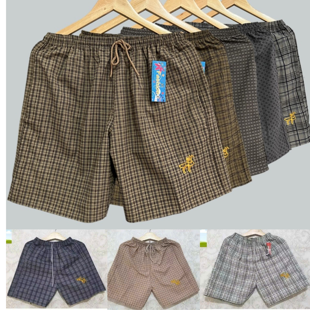 COMBO 3 QUẦN 100K, Quần Short Quần Đùi Nam Kate Caro,,khóa kéo 2 bêm túi ,size từ 40-95kg