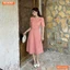 Đầm thiết kế BEMINE cổ tròn nơ cách điệu dáng xòe dài phù hợp đi làm, đi chơi-MT10192