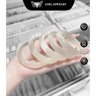 [Hộp xinh] Vòng đá mắt mèo SK099,khởi quang bản dày ,xinh xắn, thu hút may mắn, tình duyên, tài lộc, sức khoẻ, Bạc LoPa