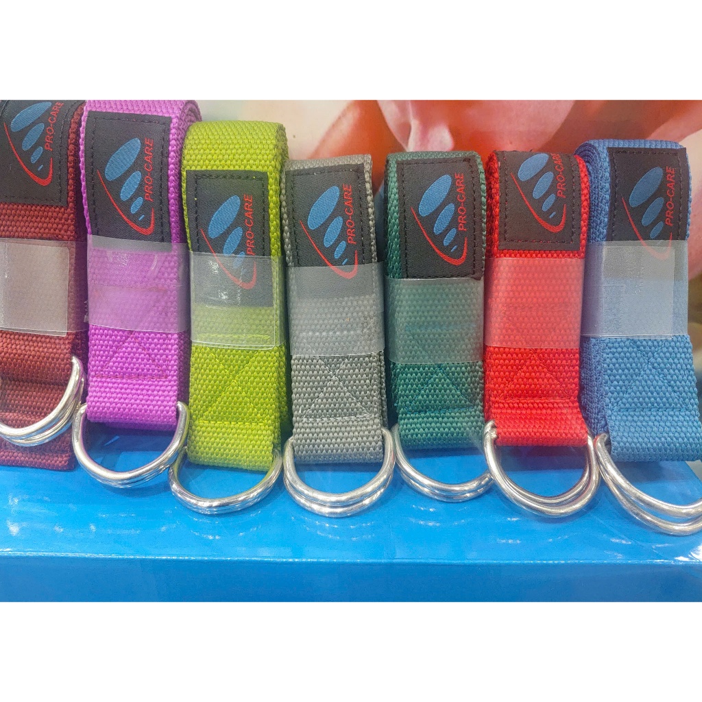 Dây Đai Tập Yoga PRO-CARE Cotton Dài 2.35m Rộng 3.9cm - Yoga Strap Hỗ Trợ Bài Tập Yoga (1 Sợi)