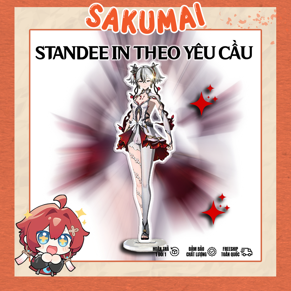 Standee, Mô Hình Standee In Theo Yêu Cầu Chất Liệu Acrylic Phụ Kiện Trang Trí Bàn Học Góc Làm Việc Anime Manga - SakuMai