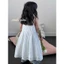 CANDI MIMI Váy cotton hai dây babydoll trắng - Phong cách Hàn Quốc