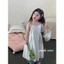 CANDI MIMI Váy cotton hai dây babydoll trắng - Phong cách Hàn Quốc