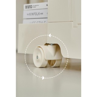Kệ đa năng kê đầu giường- tủ nhựa decor phòng khách bắc âu- Tủ đựng đồ ăn vặt cạnh sofa có ngăn kéo và bánh xe xoay 360