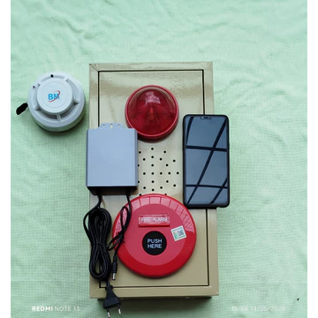 bộ báo cháy báo khói không dây kết nối sẵn cắm điện 220v Có tem kiểm định. Có lưu Điện 48h. Có báo về điện thoại