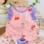 Bộ Sát Nách Bé Gái Phối Bèo 6 - 16kg, Vải Thun Tăm mềm, có giãn tốt, mát mẻ - MS47