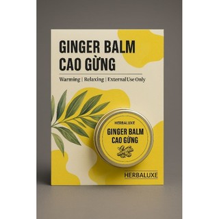 Cao Gừng, Sáp Gừng Thiên Nhiên – Giữ Ấm Cơ Thể, Thư Giãn, Dưỡng Da, Thành Phần Từ Gừng & Dầu Dừa