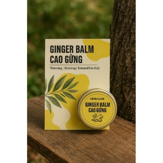 Cao Gừng, Sáp Gừng Thiên Nhiên – Giữ Ấm Cơ Thể, Thư Giãn, Dưỡng Da, Thành Phần Từ Gừng & Dầu Dừa