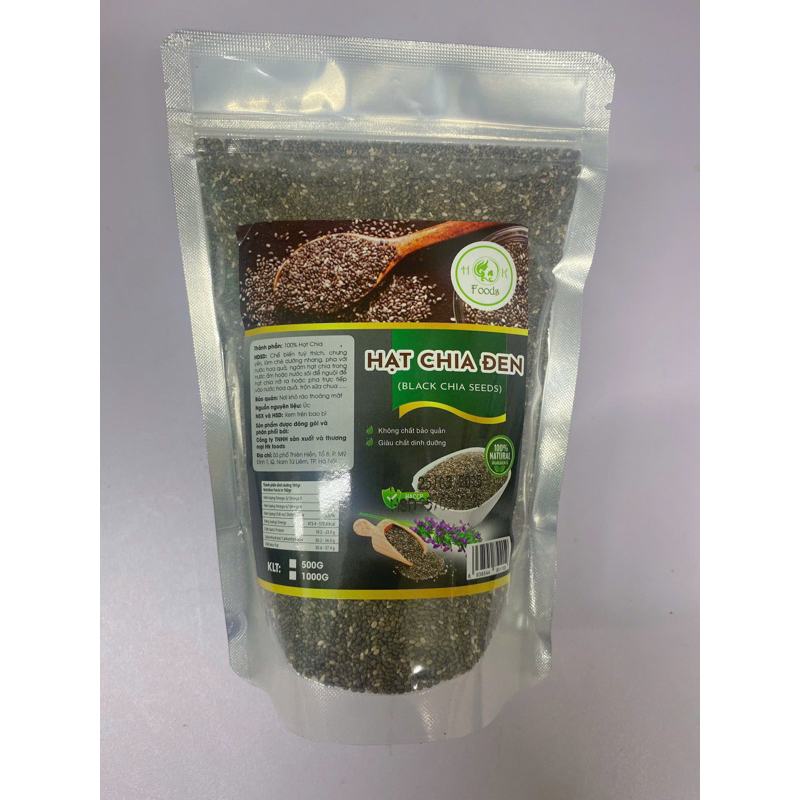 Hạt chia đen Black Chia Seeds 500g | Shopee Việt Nam