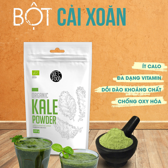Bột cải xoăn Kale hữu cơ 100g Diet Food Organic Kale Powder