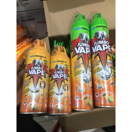 Bình xịt muỗi ARS không mùi, bình xịt côn trùng Jumbo Vape lực phun mạnh, an toàn