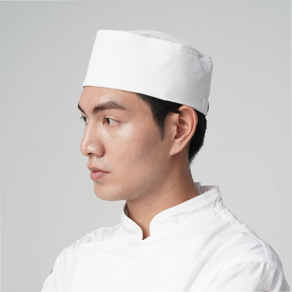 [MB-4] Mũ Bếp Nhật có lưới thoáng khí trên đỉnh thoáng mát, có đai điều chỉnh kích thước - CHEF X Kitchen Uniform