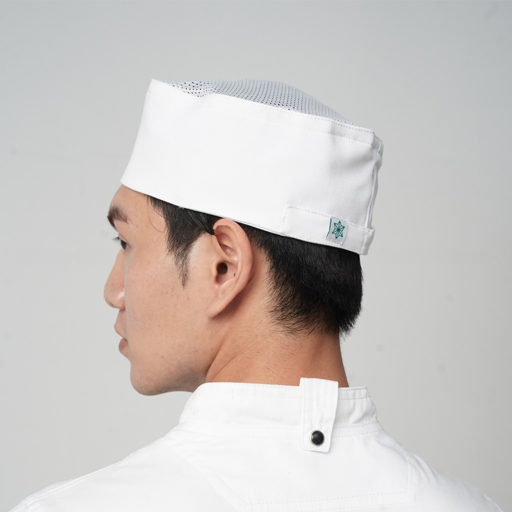[MB-4] Mũ Bếp Nhật có lưới thoáng khí trên đỉnh thoáng mát, có đai điều chỉnh kích thước - CHEF X Kitchen Uniform | BigBuy360 - bigbuy360.vn