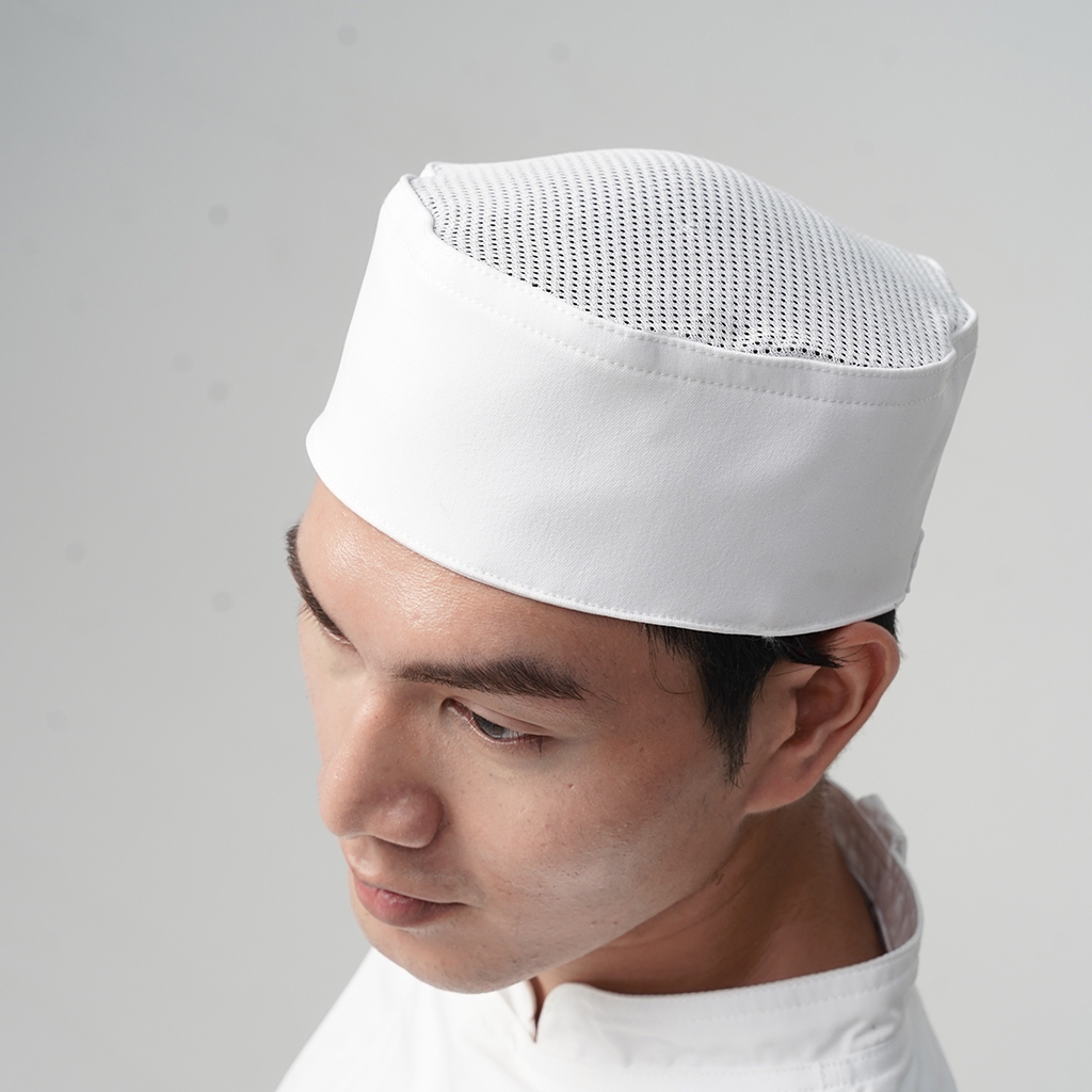 [MB-4] Mũ Bếp Nhật có lưới thoáng khí trên đỉnh thoáng mát, có đai điều chỉnh kích thước - CHEF X Kitchen Uniform | BigBuy360 - bigbuy360.vn