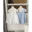 Áo Babydoll Sát Nách Cổ Bèo Li Dập Cài Cúc Trước 415