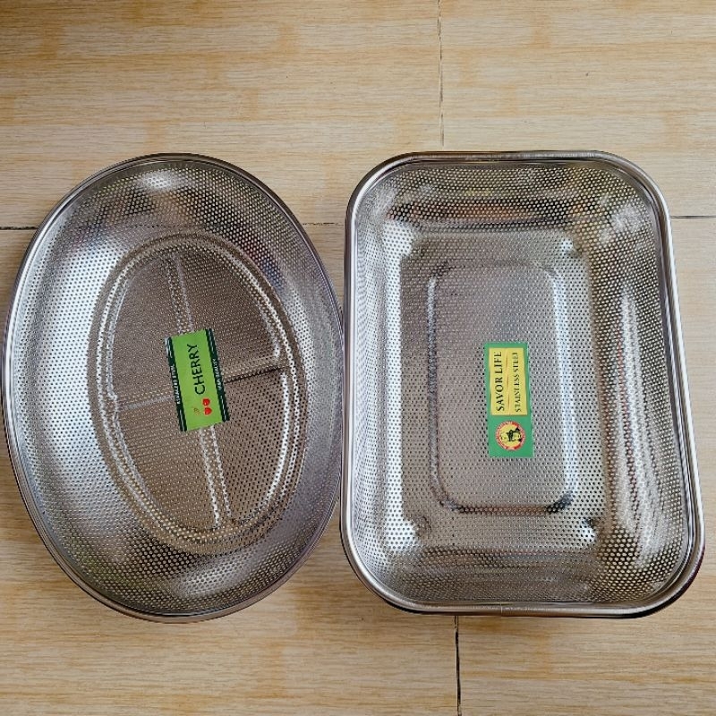 KHAY , RỔ INOX 304 HÌNH CHỮ NHẬT, HÌNH OVAL | Shopee Việt Nam