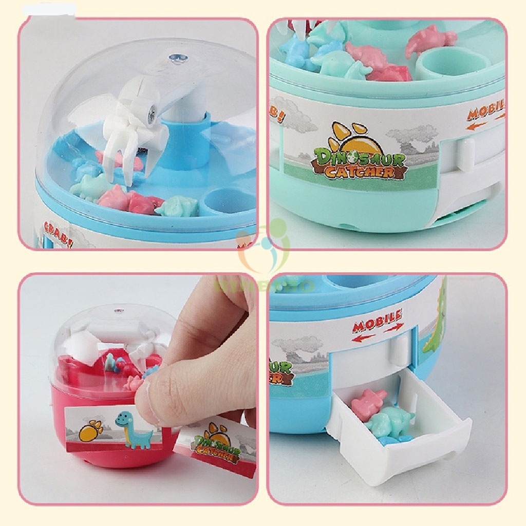 Máy gắp thú khủng long Đồ chơi gắp gấu mini trứng khủng long vui nhộn cho bé - Binbibo