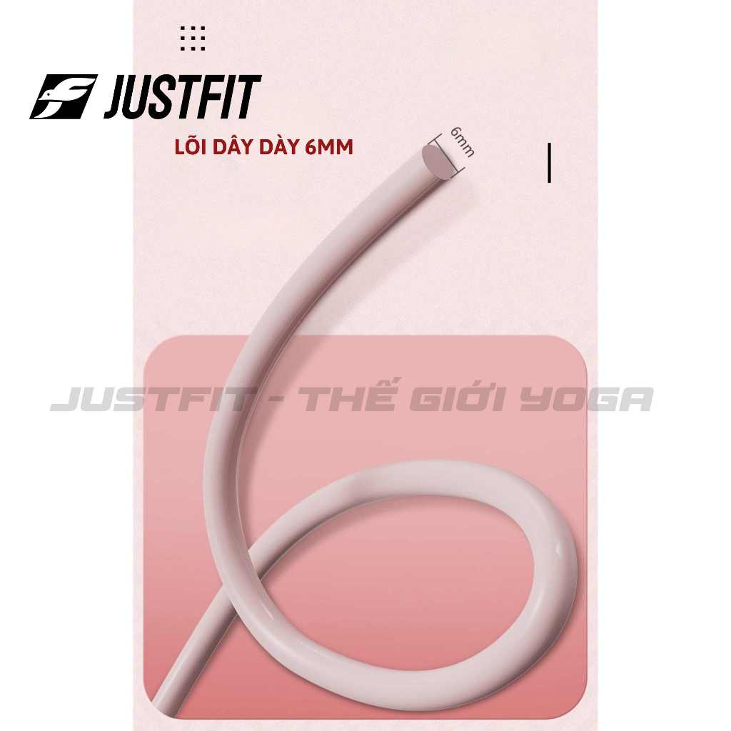 Dây nhảy tốc độ PVC JUSTFIT JUMP ROPES 6mm tập nhảy dây, Cardio, Yoga, giảm cân tại nhà AMIZIN