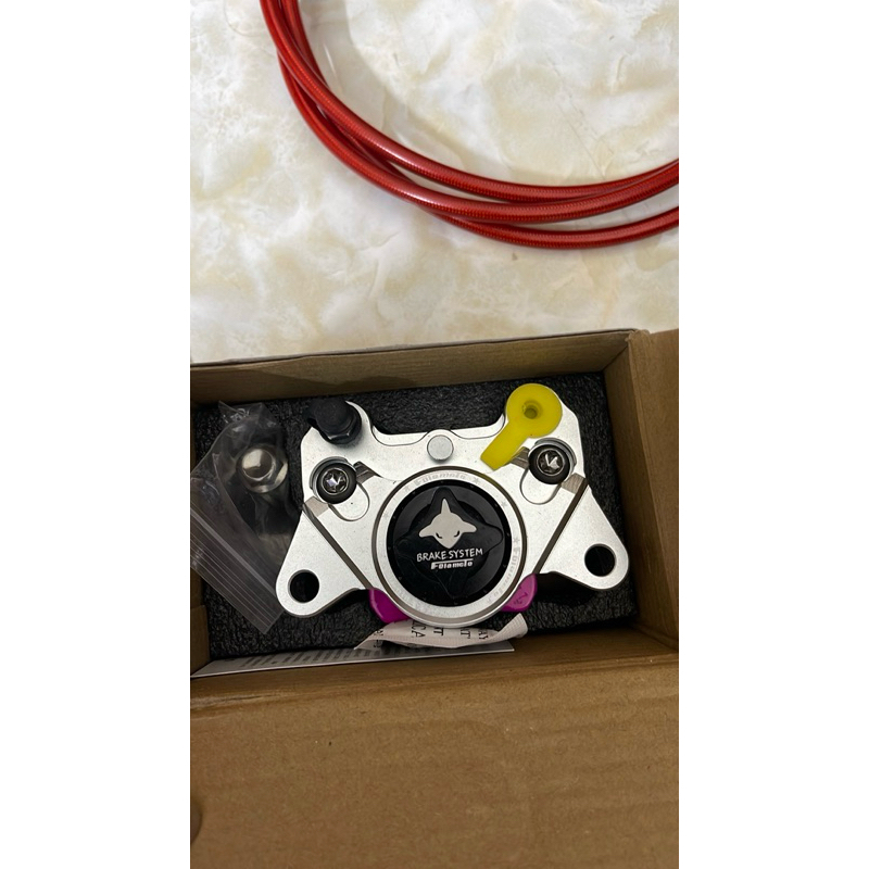 heo 2 piston cnc cá mập Folamdo lắp phanh đĩa xe điện hàng chuẩn