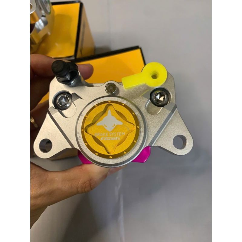 heo 2 piston cnc cá mập Folamdo lắp phanh đĩa xe điện hàng chuẩn