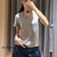 ÁO THUN NỮ RỘNG VỪA CỔ TIM TAY NGẮN BASIC VẢI COTTON CO GIÃN 4 CHIỀU MỀM MỊN MÁT BI.POSILÁ