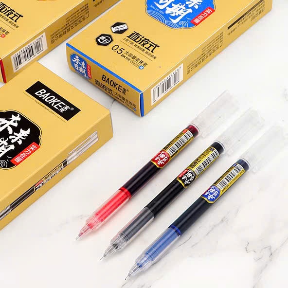 Product image Bút Mực Gel BK119 Ngòi 0.5mm Nhanh Khô Mực Xanh Đen Đỏ Tiện Dụng 1