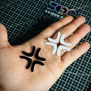 Tem Sticker DTF Biểu Tượng Cảm Xúc Tức Giận - JDM Style Japan |SGDC - 1 Cái|