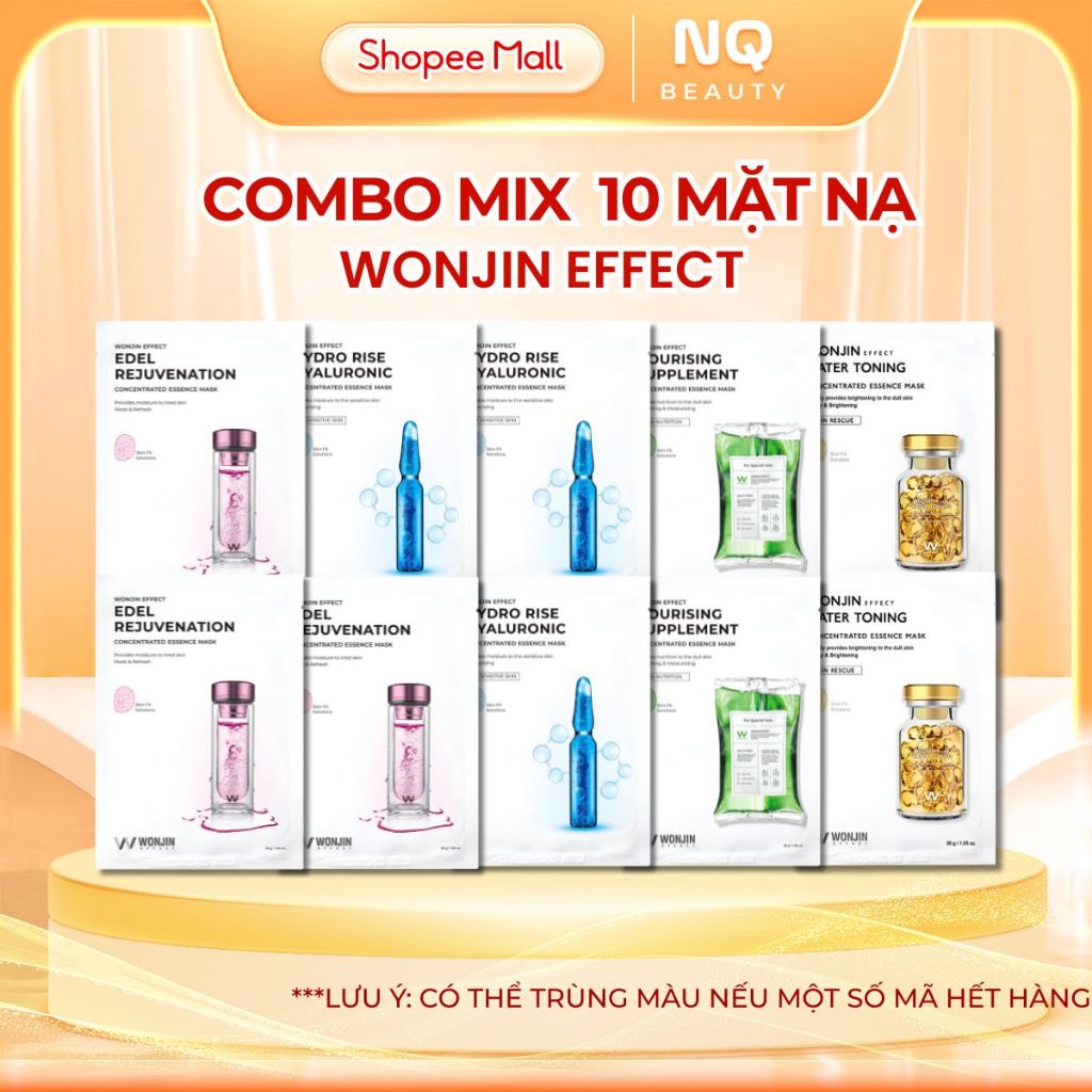 [COMBO MIX 10 MIẾNG] Mặt Nạ Dưỡng Trắng Cấp Ẩm Phục Hồi Nâng Cơ Cho Da ...